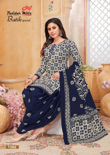 Patidar Batik Special Vol-11 Cotton Exclusive Designer Dress Material